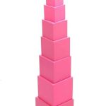 Torre rosa-Giocattoli bambini metodo Montessori 