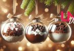 palline natalizie ripiene di preparato cioccolata calda natale