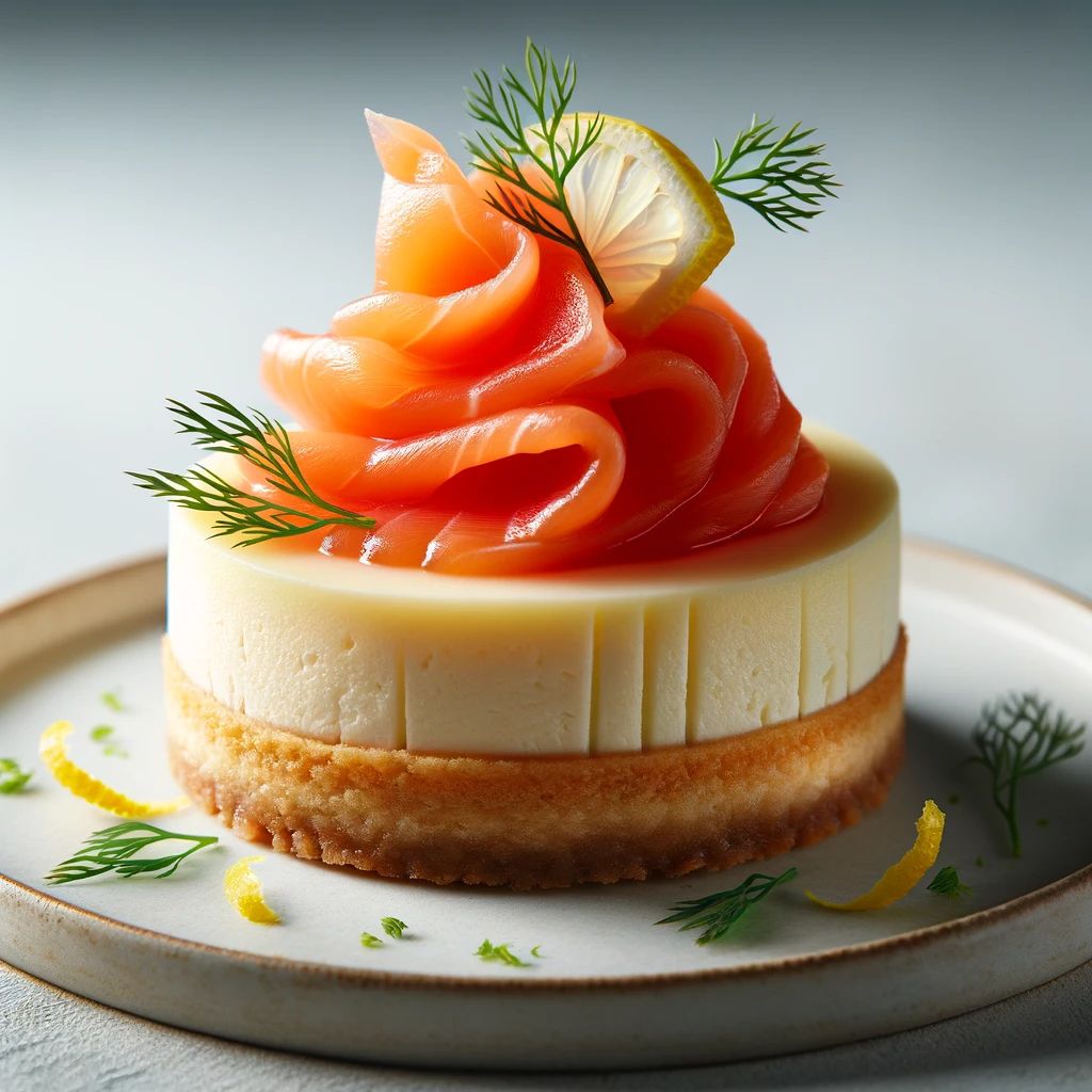 mini cheesecake al salmone