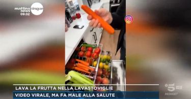 lavare frutta e verdura nella lavastoviglie