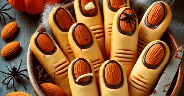 biscotti a forma di dito halloween