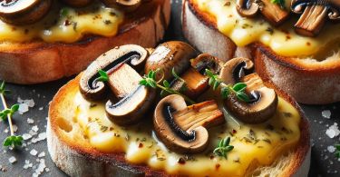 bruschette ai funghi autunno